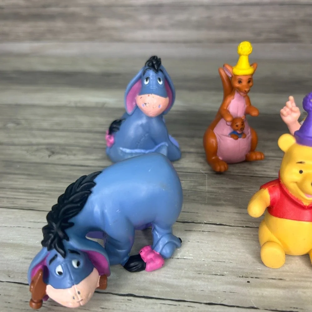 Winnie The Pooh Figures Lot Friends Cake Topper‎ Pooh Tigger Eeyore Christopher